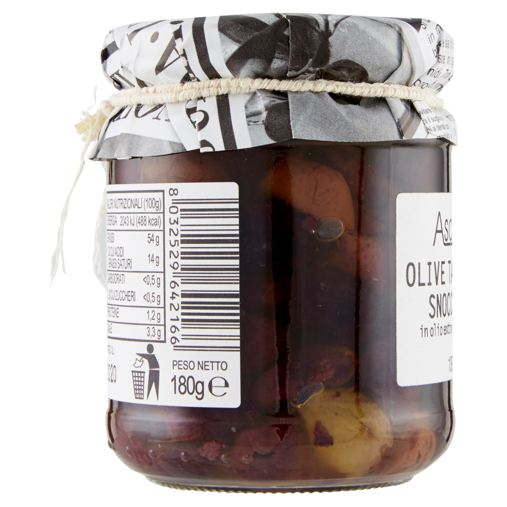 Ascheri 1960 Olive Taggiasche Snocciolate in olio extra vergine di oliva 180 g