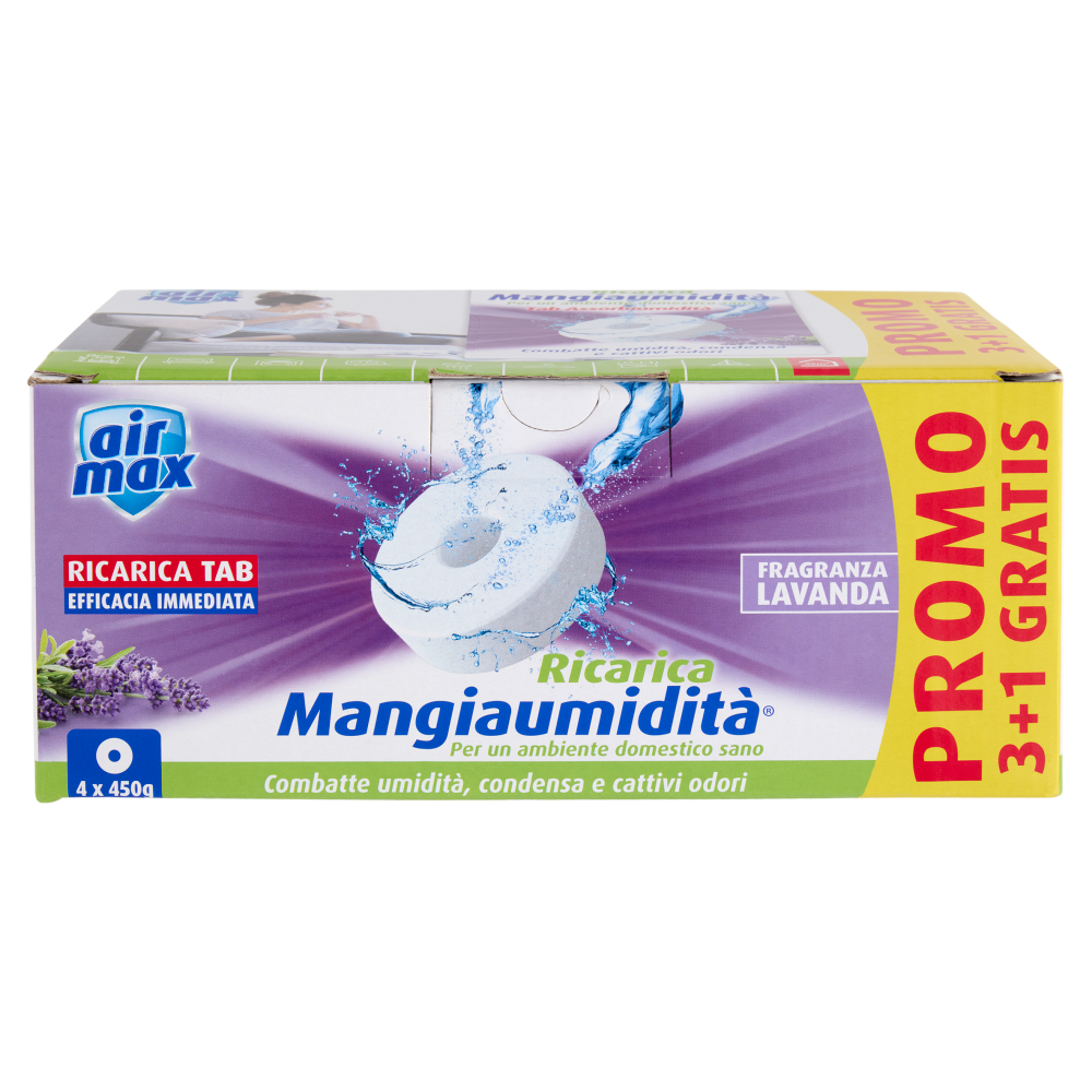 air max Mangiaumidità Ricarica Tab Fragranza Lavanda 4 x 450 g