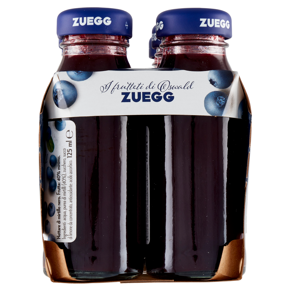 Zuegg I frutteti di Oswald Nettare di Mirtillo Nero Selvatico 6 x 125 ml