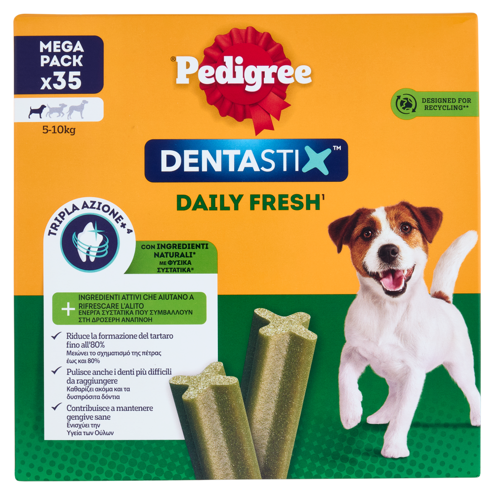 Pedigree Dentastix Fresh Snack per igiene orale Cane Piccolo 35 Pezzi 550 g