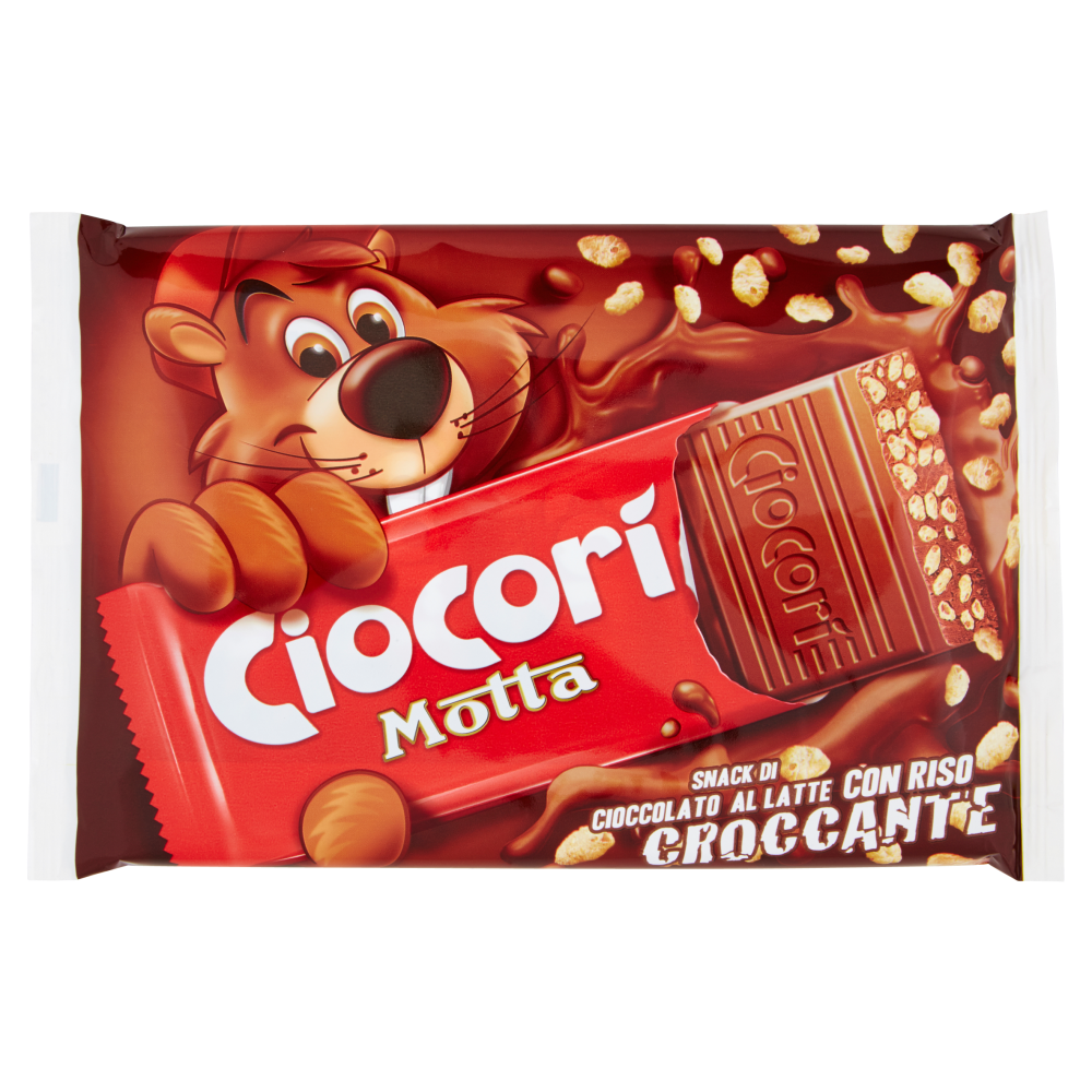 Ciocor&igrave; Snack di Cioccolato al Latte con Riso Croccante 5 x 22 g
