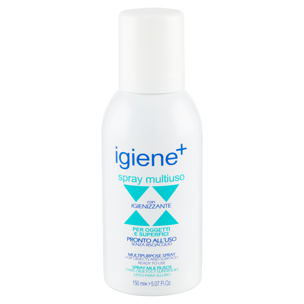 igiene+ spray multiuso con Igienizzante per Oggetti e Superfici 150 ml