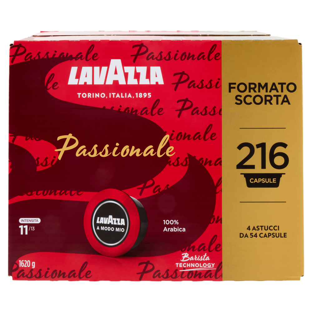 Lavazza A Modo Mio Passionale 216 Capsule 1620 g