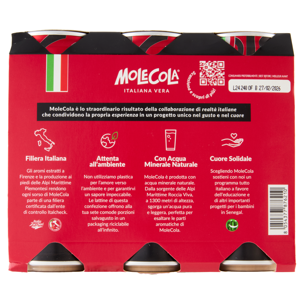 MoleCola Senza Zucchero 3 x 330 ml