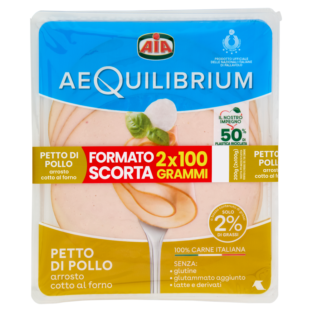 Aia aeQuilibrium Petto di Pollo arrosto cotto al forno 2 x 100 g