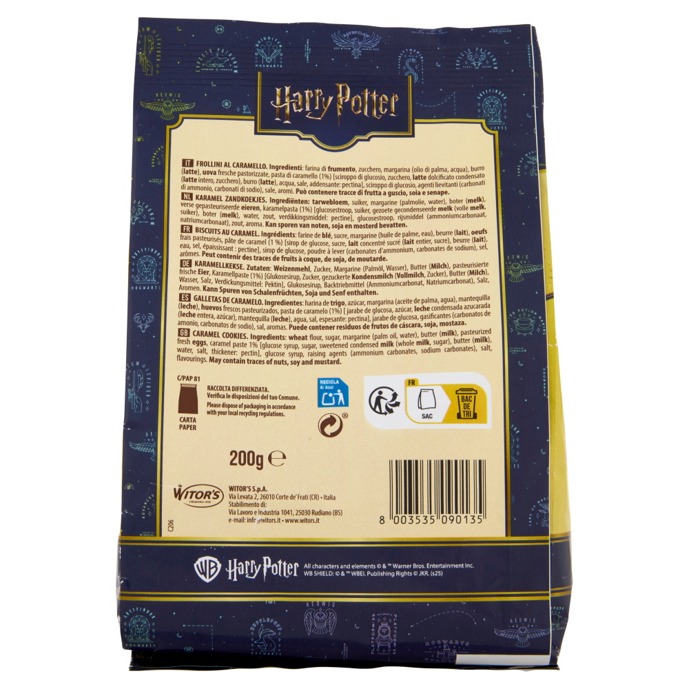 Witor's Harry Potter Biscotti al Caramello 200 g
