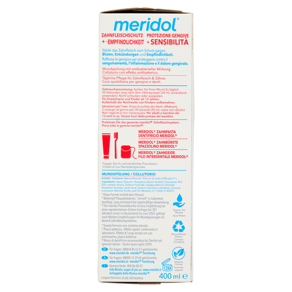 meridol collutorio Protezione Completa protegge le gengive 400 ml