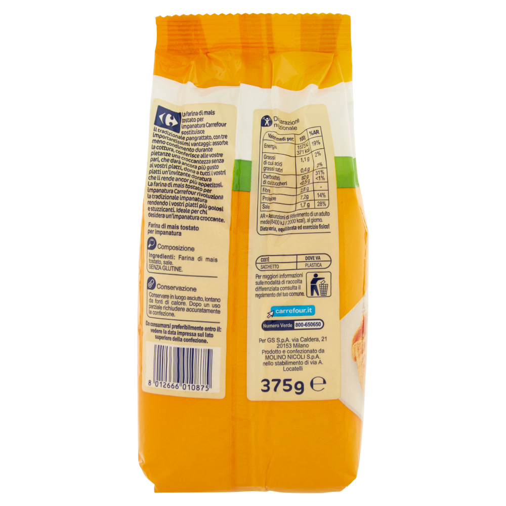 Carrefour Farina di Mais Tostato 375 g