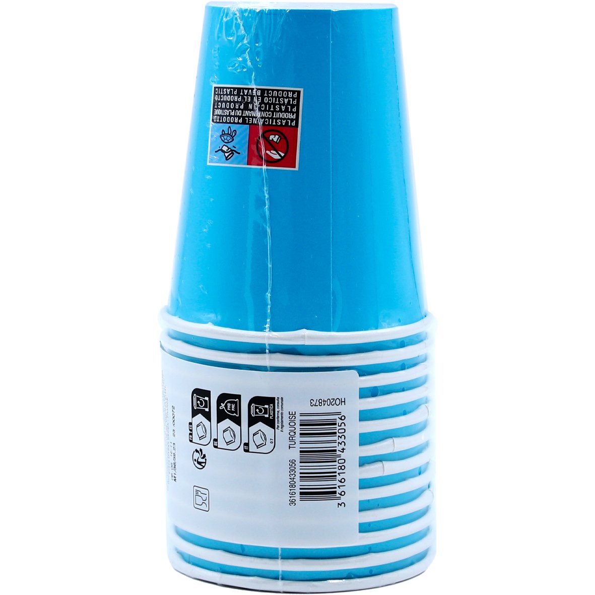 12 bicchieri azzurri 20 cl Carrefour