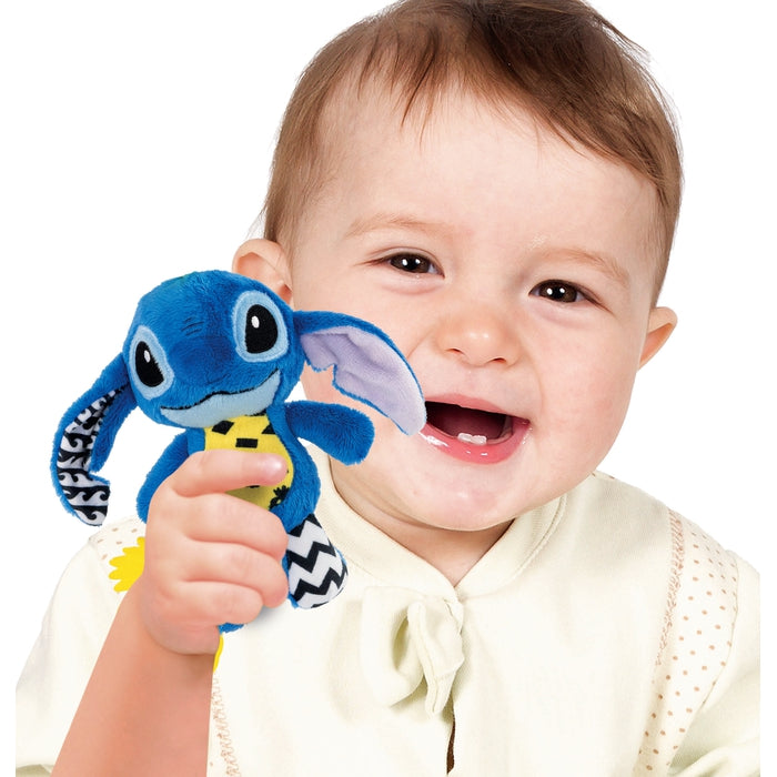 Clementoni Disney Baby Stitch Soft Rattle giocattolo da appendere per bambini