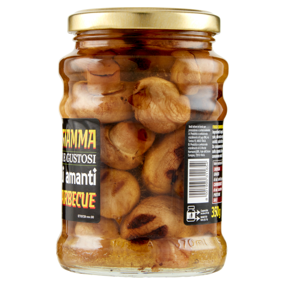 Berni Funghi alla Fiamma con Olio Extra Vergine di Oliva 350 g