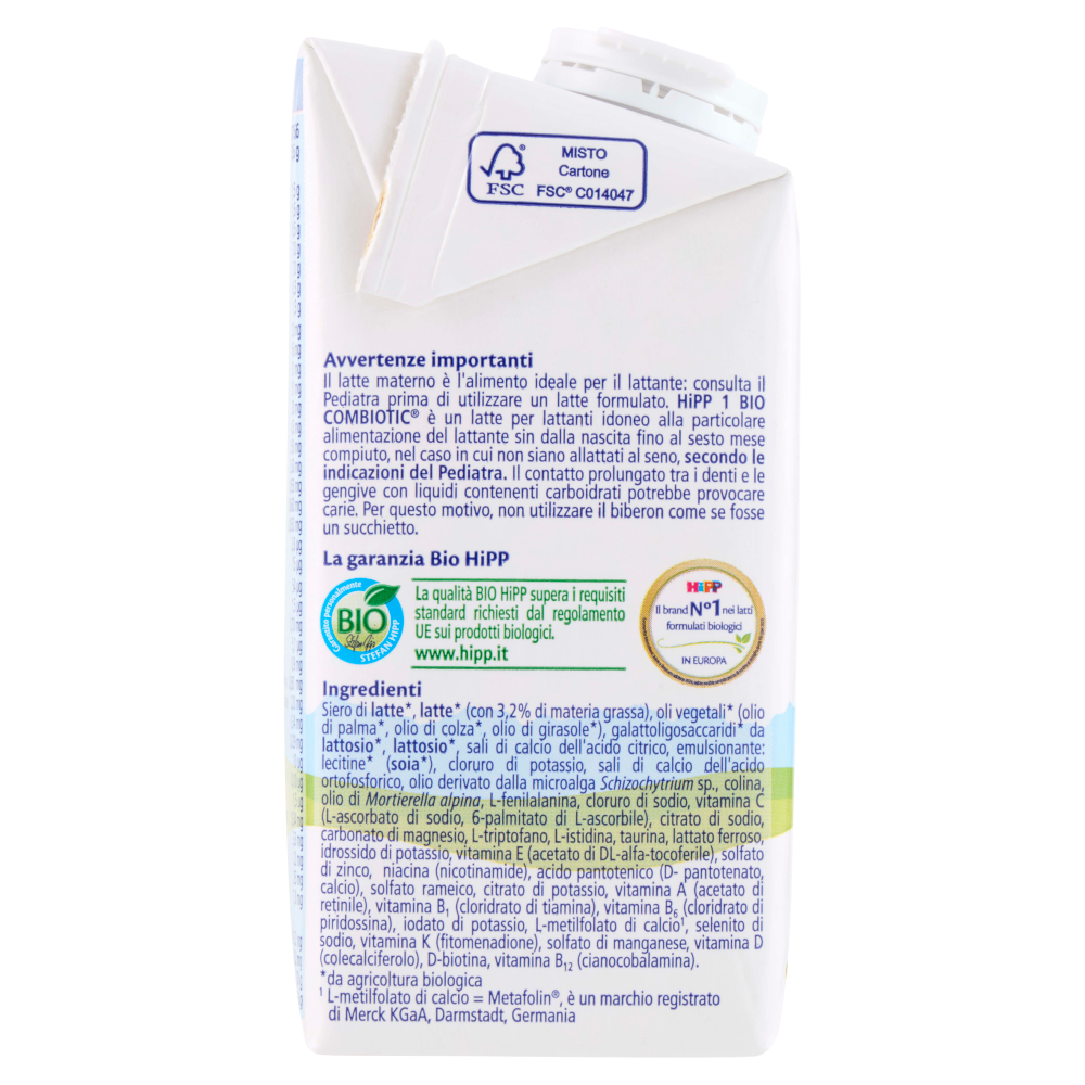 Hipp Bio Combiotic Latte per Lattanti Bio 1 500 ml