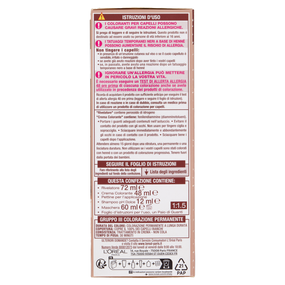 L'Oréal Paris Excellence Creme Universal Nude Colorazione Senza Ammoniaca 7U Biondo Universale