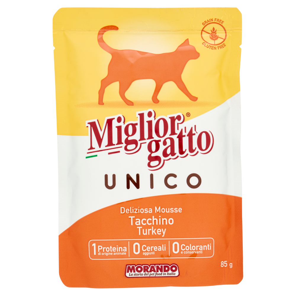 Migliorgatto Unico Deliziosa Mousse Tacchino 85 g