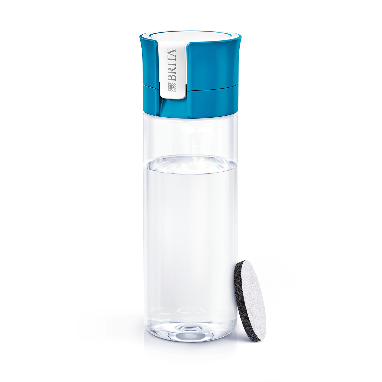 Brita Borraccia filtrante per acqua, Blu (0.6l) - incl. 1 filtro MicroDisc per la riduzione di cloro, erbicidi, pesticidi e impurit&agrave;