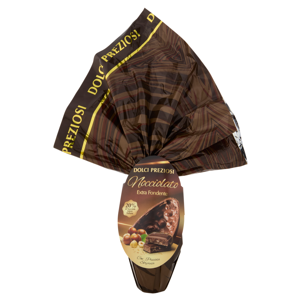 Dolci Preziosi Uovo Nocciolato Extra Fondente 400 g