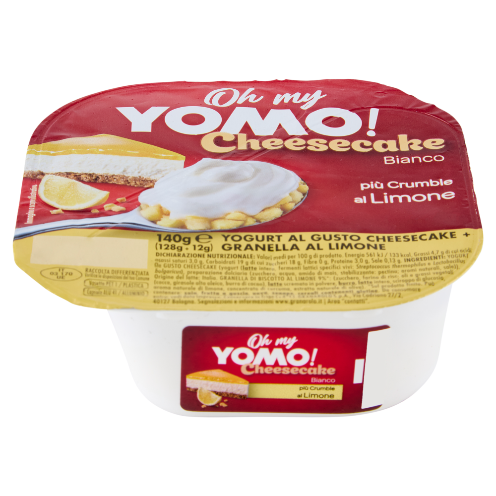Oh my Yomo! Cheesecake Bianco pi&ugrave; Crumble al Limone 140 g