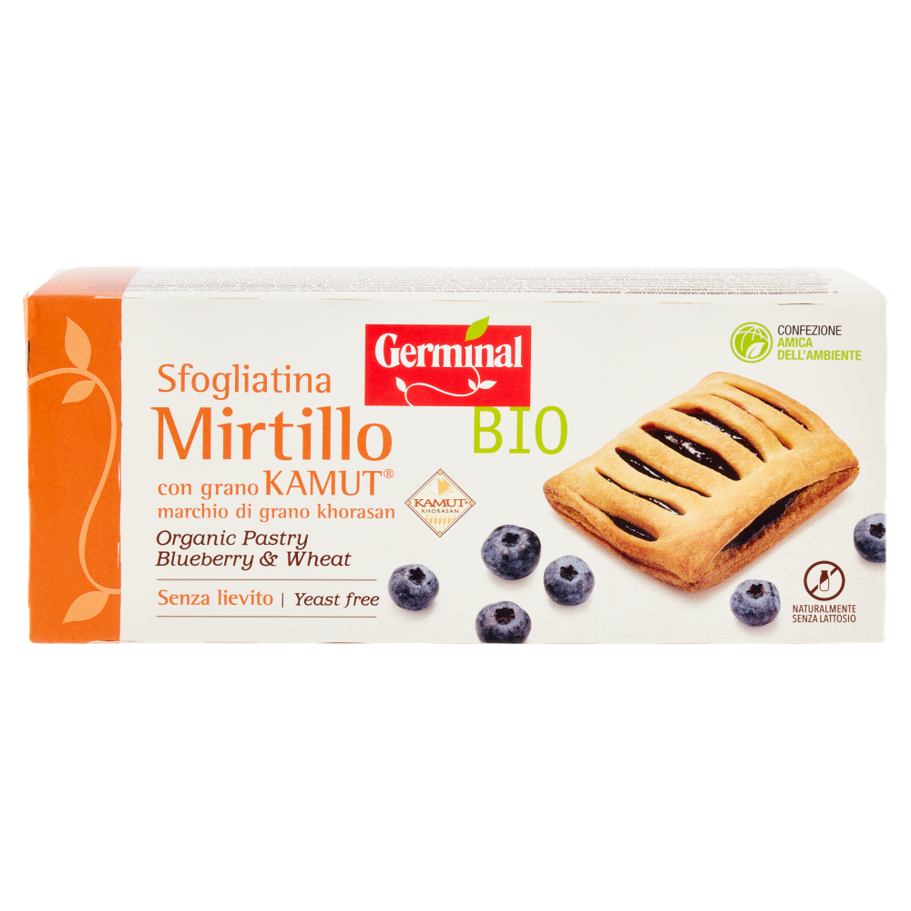 Germinal Bio Sfogliatina Mirtillo con grano Kamut 4 x 50 g
