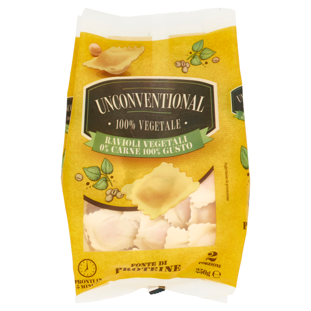 Unconventional Ravioli Vegetali 0% Carne 100% Gusto 250 g