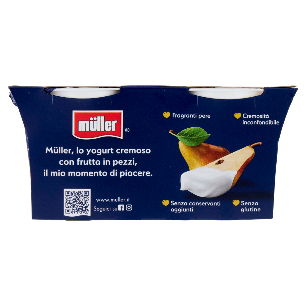 müller Yogurt Cremoso Pera in Pezzi 2 x 125 g