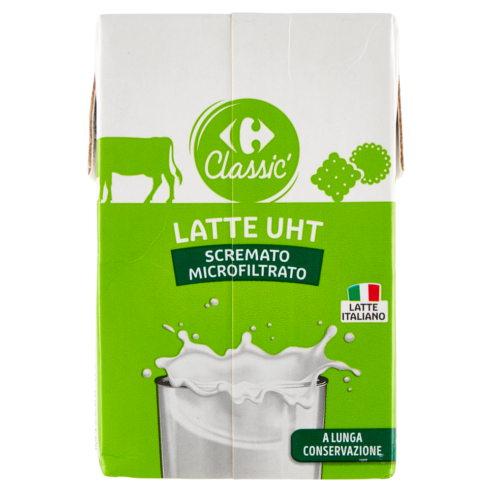 Carrefour Classic Latte UHT Scremato Microfiltrato 500 ml