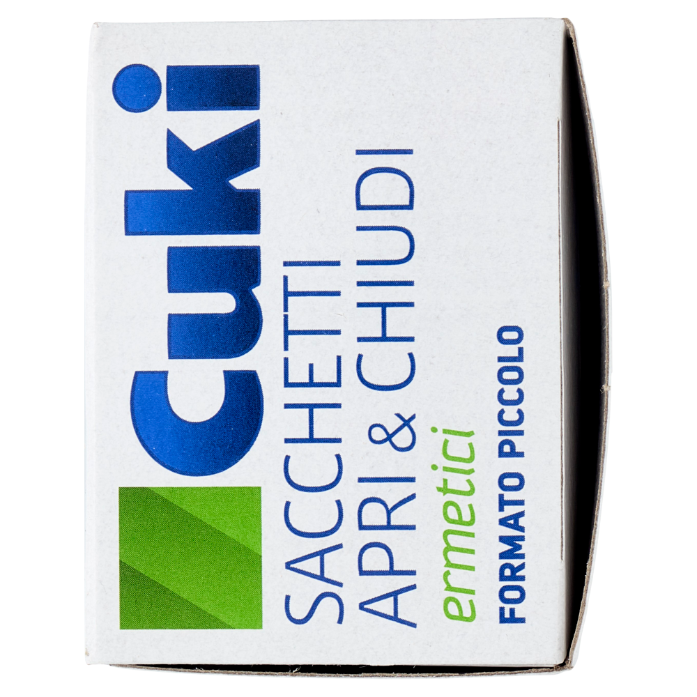 Cuki Conserva Sacchetti Apri & Chiudi ermetici piccoli - 1L - 20 x 15 cm 15 pz