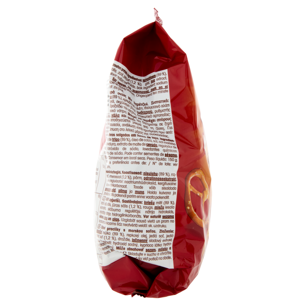 Lorenz Saltletts Brezel Salatini dorati e croccanti, arricchiti con sale marino 150 g