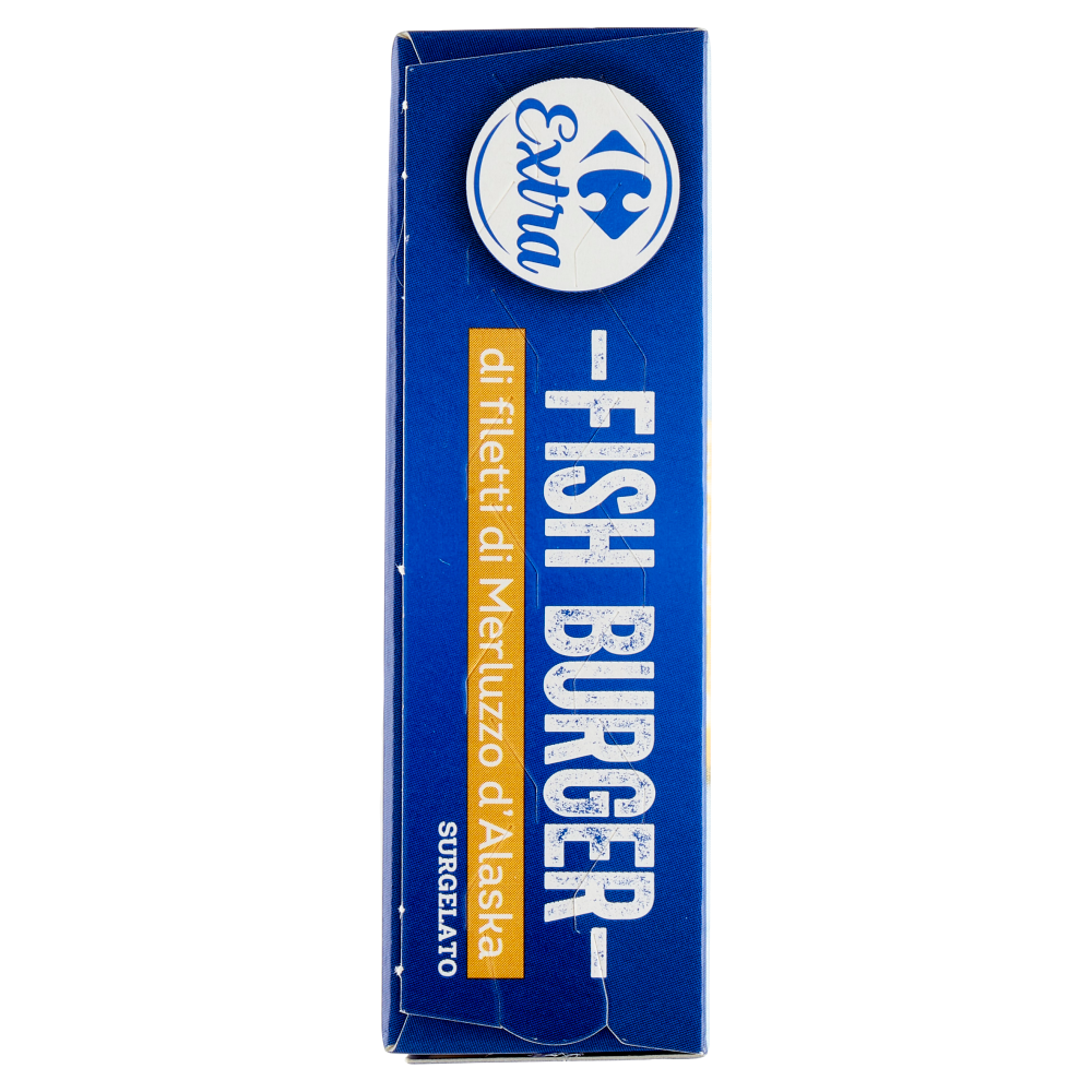 Carrefour Extra Fish Burger di filetti di Merluzzo d'Alaska Surgelato 2 x 105 g