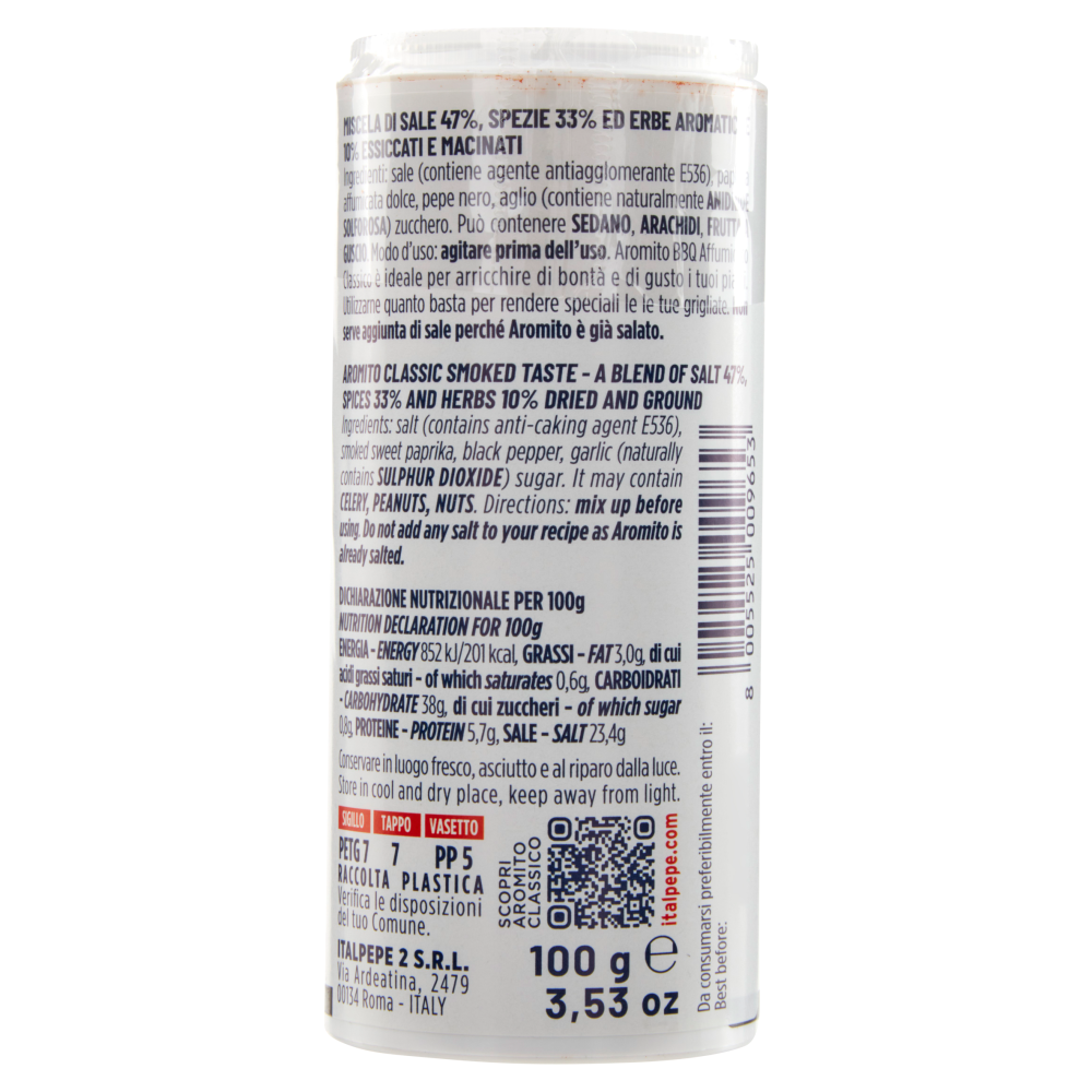 Italpepe Aromito barbecue Affumicato Classico 100 g