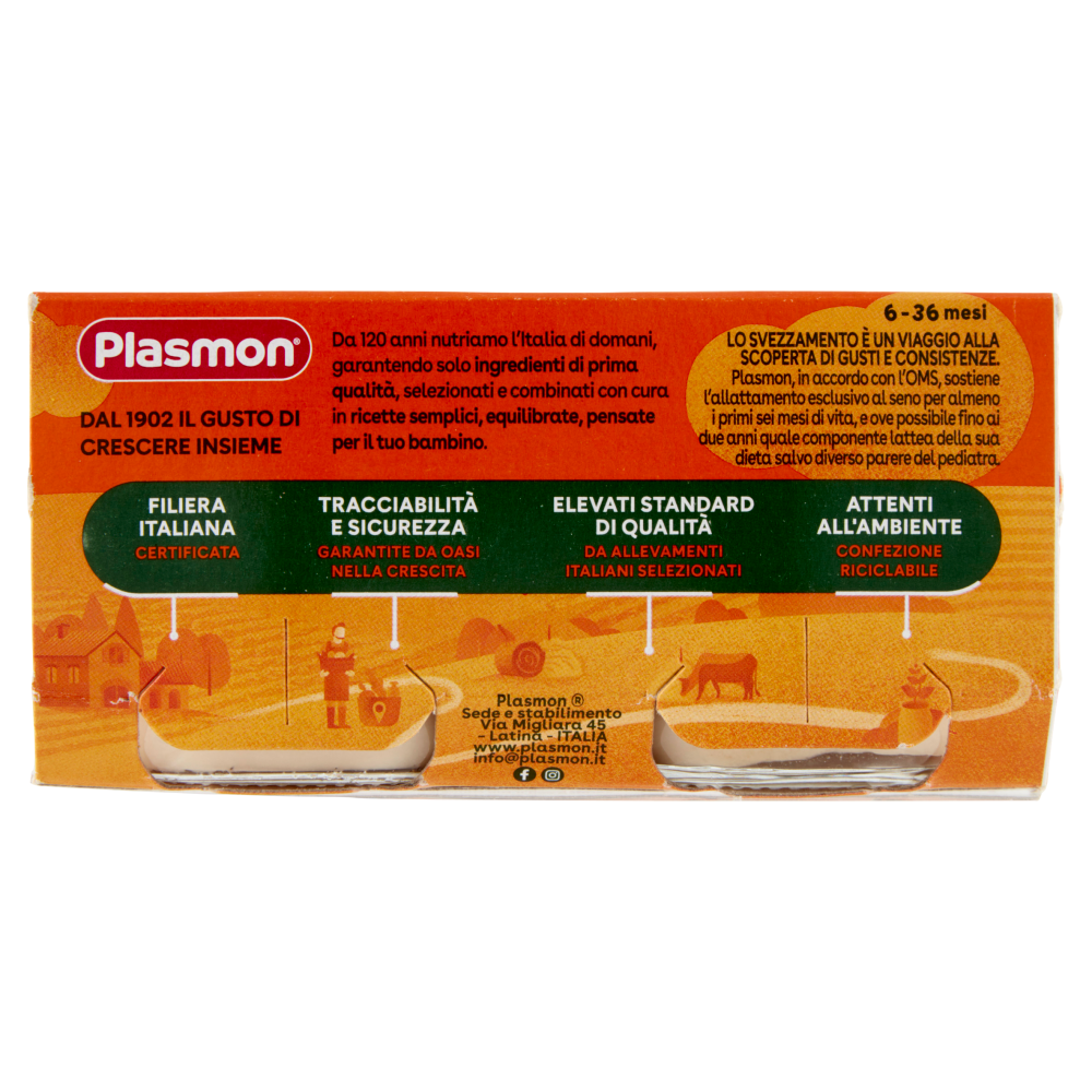 Plasmon Omogeneizzato Tacchino con cereale 2 x 80 g