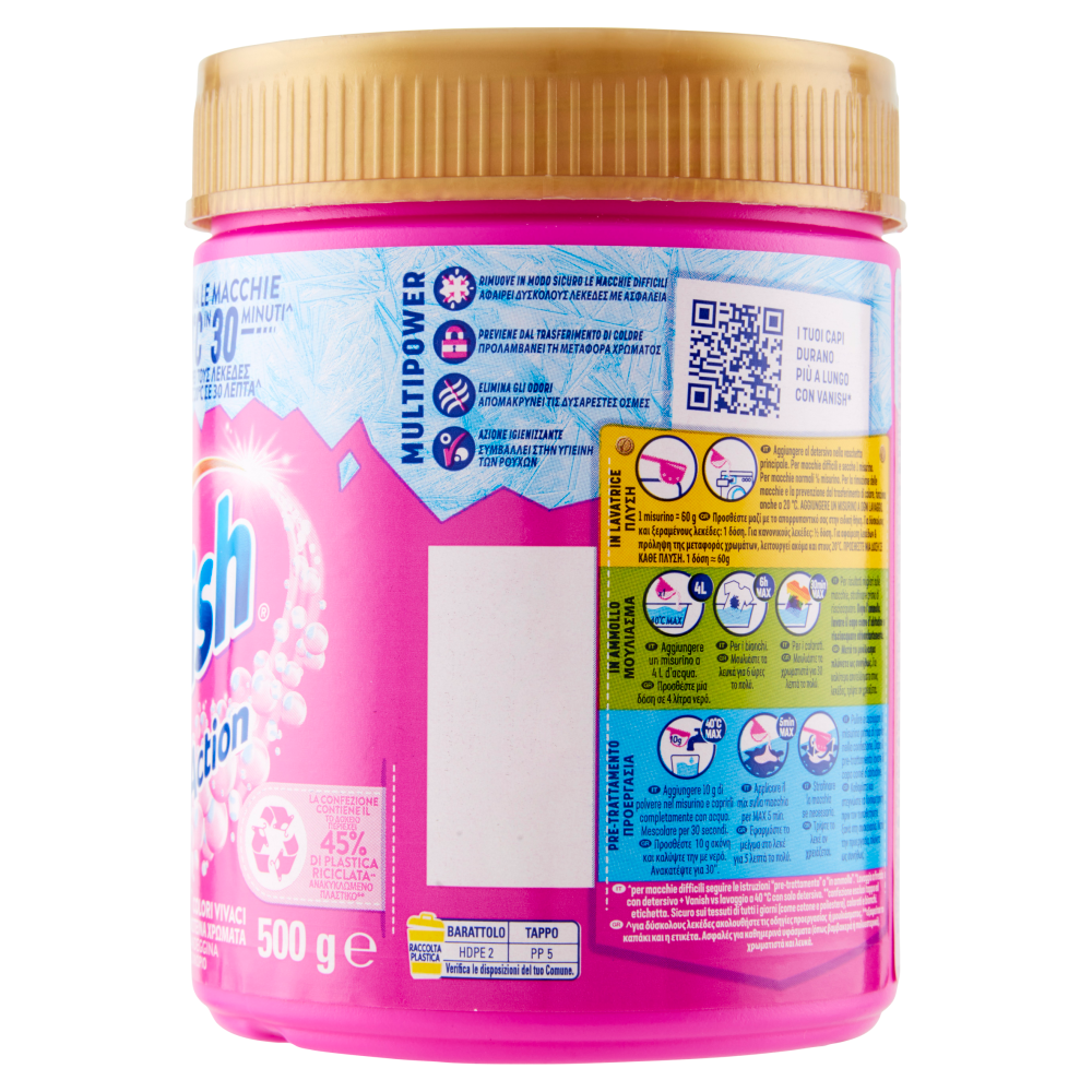 Vanish Oxi Action Multipower Polvere rosa Smacchiatore bucato 500 g
