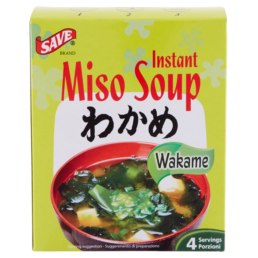 Save Instant Miso Soup Wakame 4 x 8 g