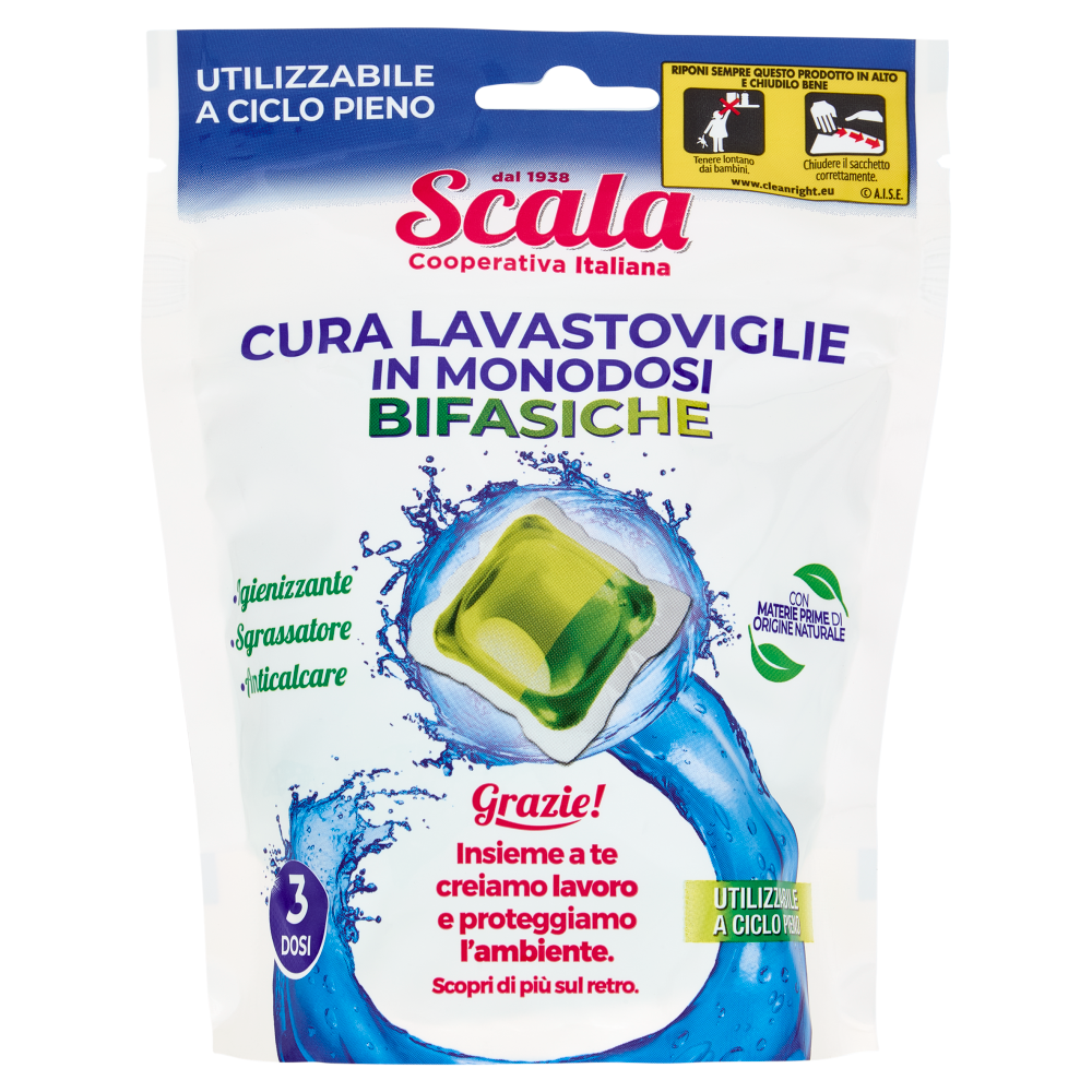 Scala Cura Lavastoviglie in Monodosi Bifasiche 3 x 25 g