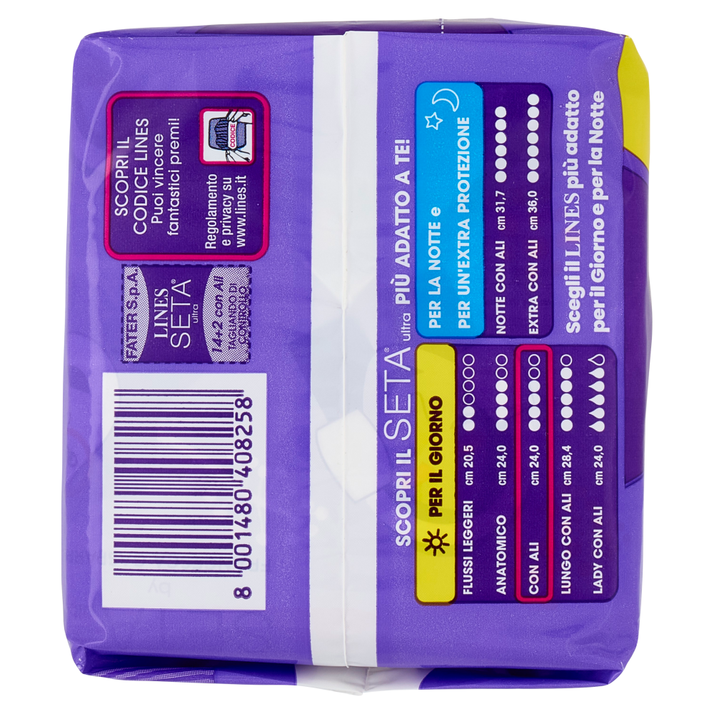 Lines Seta ultra con ali 14 + 2 pz