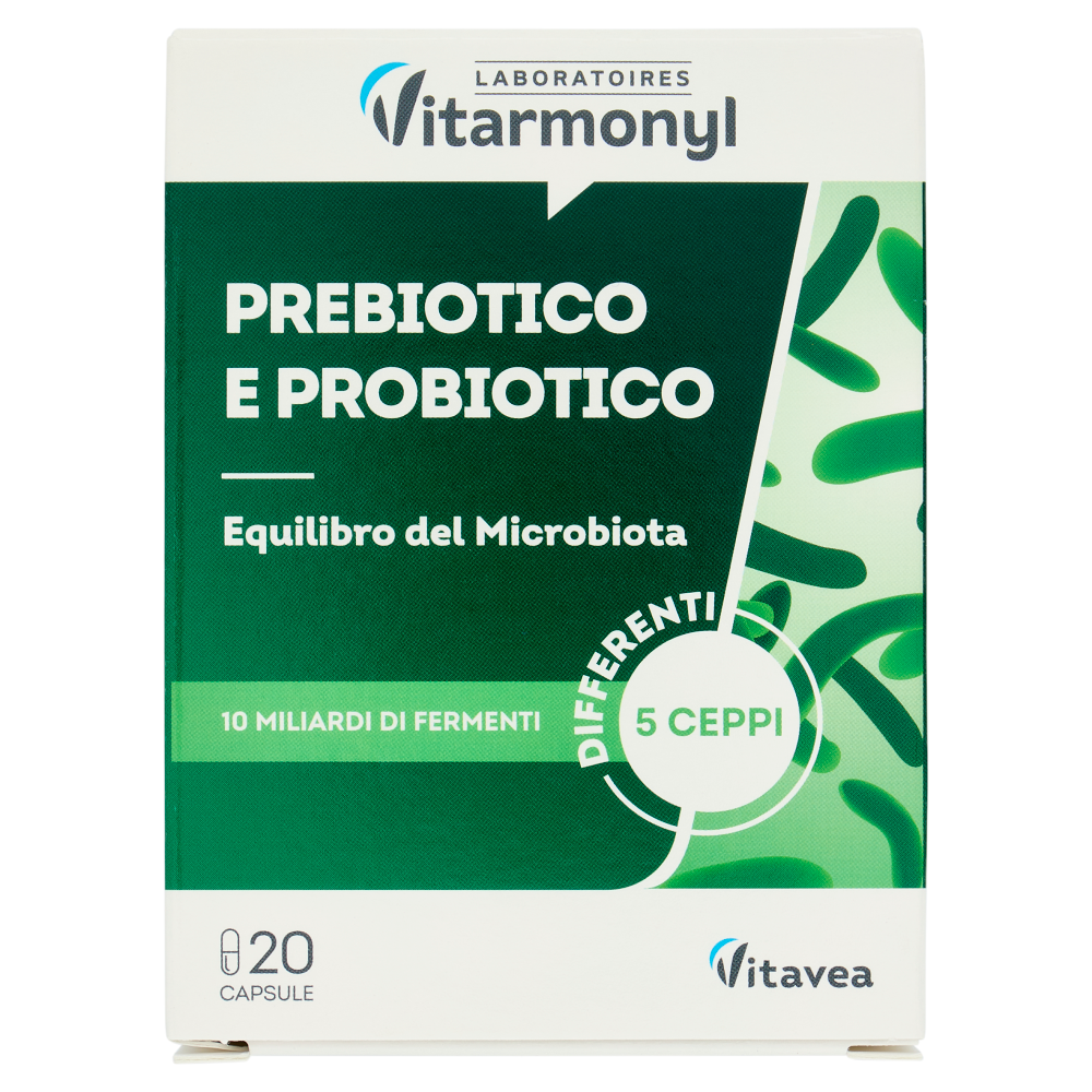 Laboratoires Vitarmonyl Prebiotico e Probiotico 20 Capsule 7,90 g