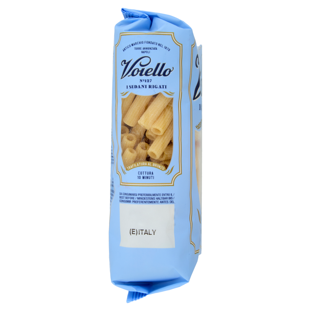 Voiello Pasta I Sedani Rigati N°127 grani 100% italiani Trafilata bronzo 500g