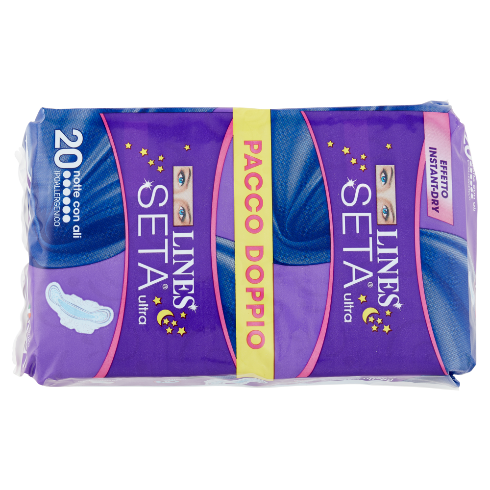 Lines Seta ultra notte con ali x20