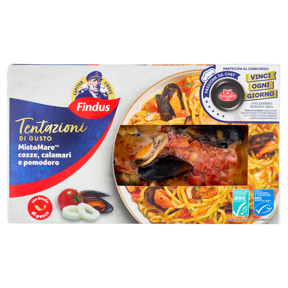 Capitan Findus Tentazioni di Gusto Misto Mare cozze, calamari e pomodoro 400 g
