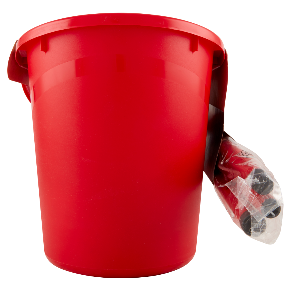 Carrefour Kit Pulizia completo secchio con strizzatore, mop tnt, manico componibile