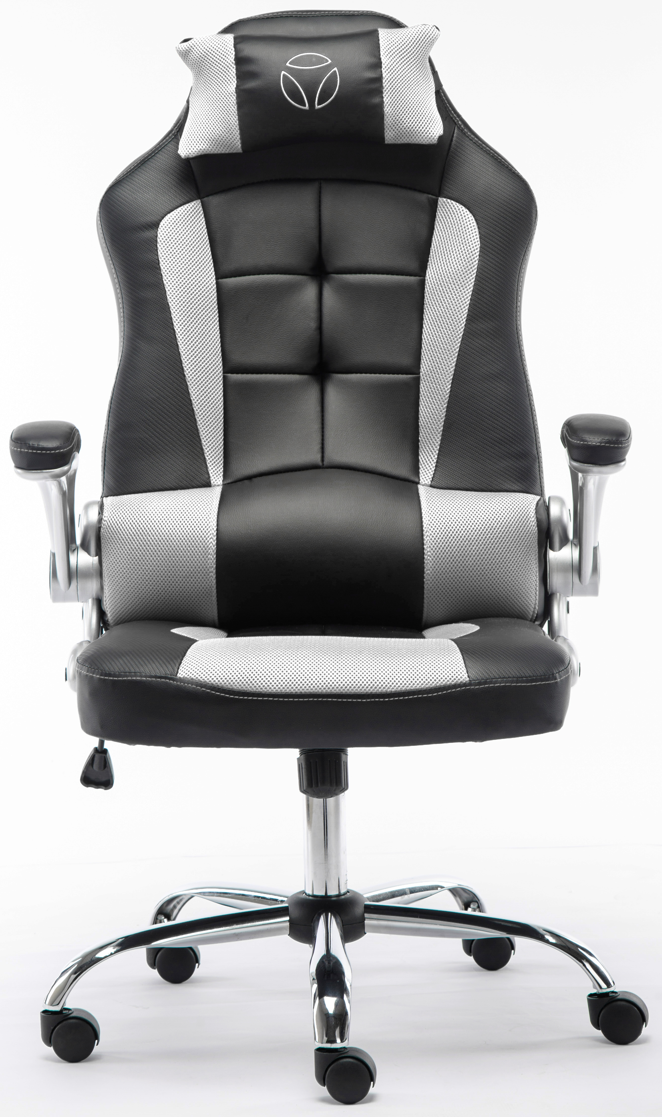 Momo Design MD-GC003 Sedia per gaming universale Sedia imbottita tappezzata  Nero, Bianco | Carrefour