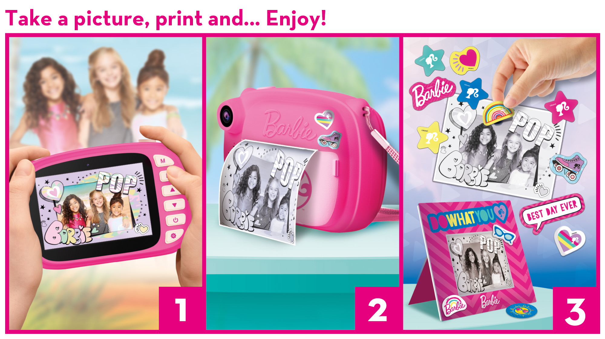 Lisciani Barbie Print Cam Hi-Tech Display 6