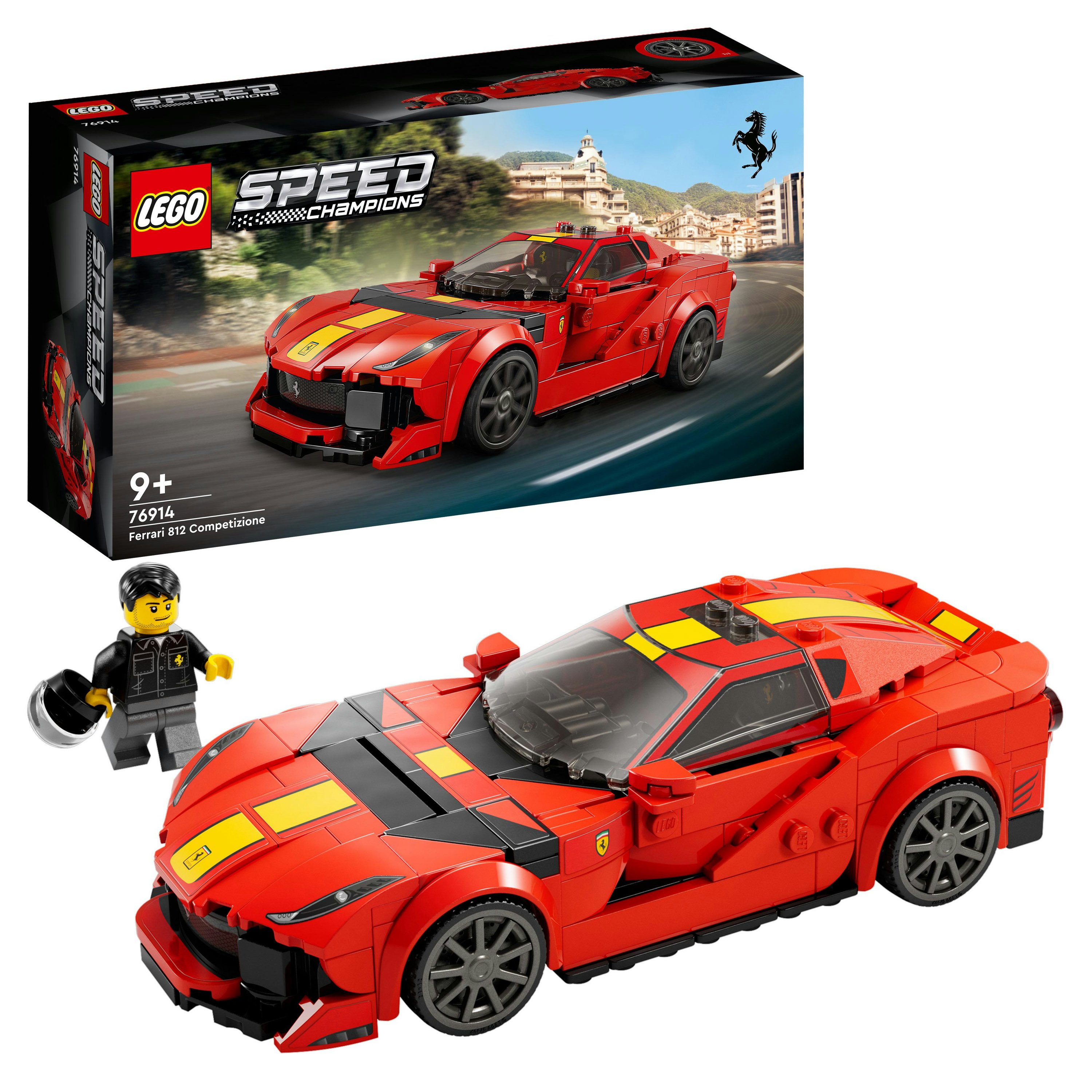 LEGO Speed Champions 76914 Ferrari 812 Competizione, Modellino di Auto da Costruire, Macchina Giocattolo 2023 da Collezione