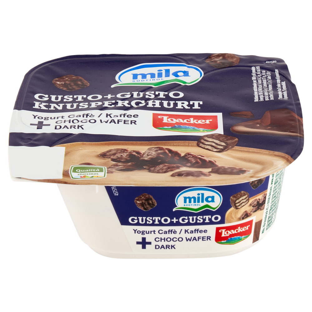 mila Gusto+Gusto Yogurt Caffè + Choco Wafer Dark 150 g