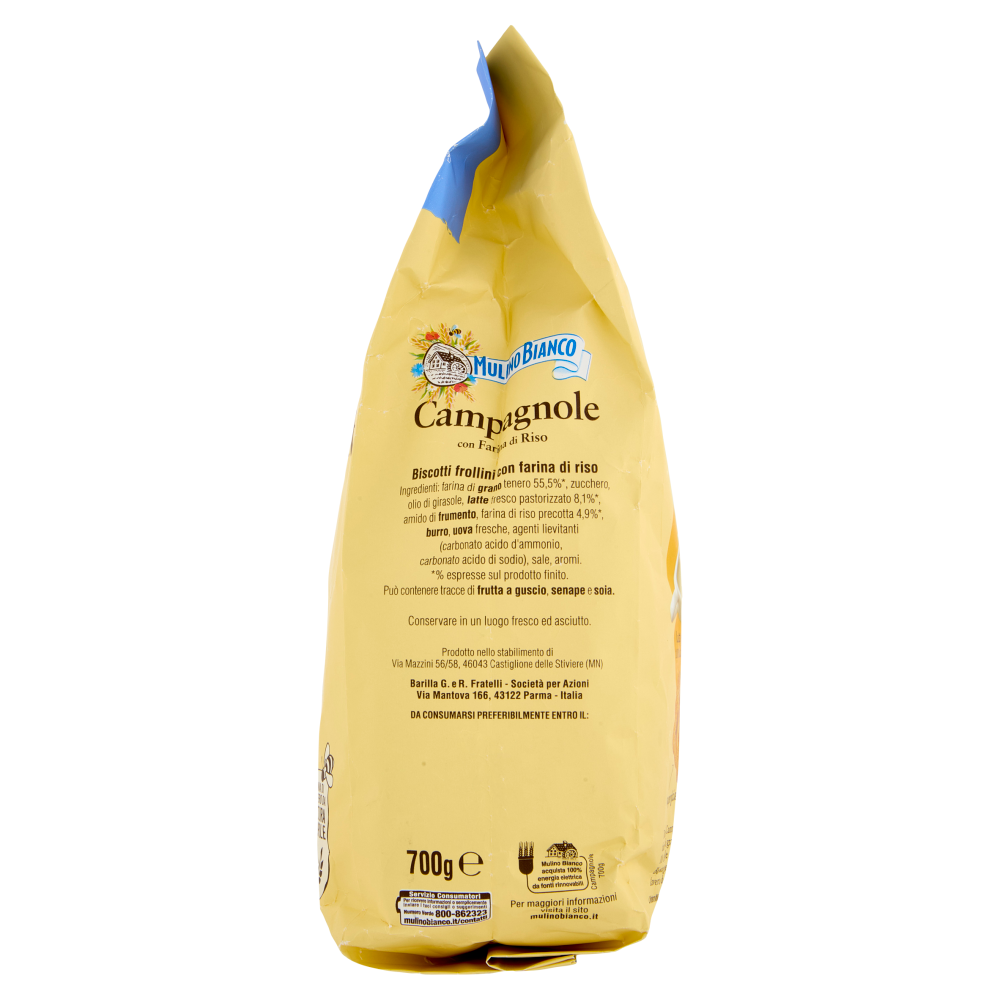 Mulino Bianco Campagnole Biscotti con Farina di Riso 700g