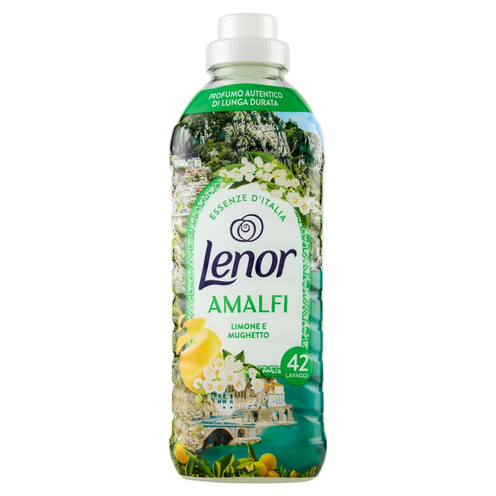 Lenor Essenze D'Italia Amalfi Ammorbidente Concentrato Limone e Mughetto, 42 Lavaggi 882 ml
