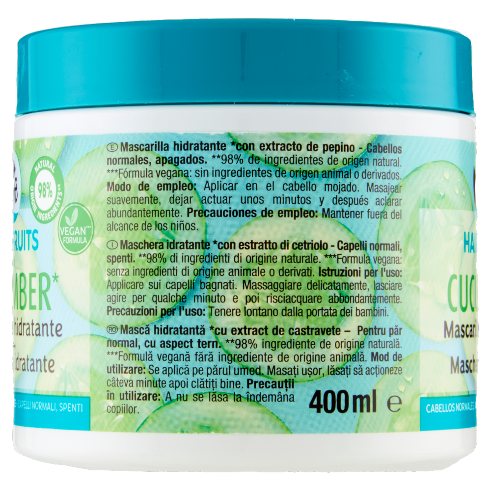 Carrefour Soft Hai Fruits con estratto di cetriolo Maschera idratante 400 ml