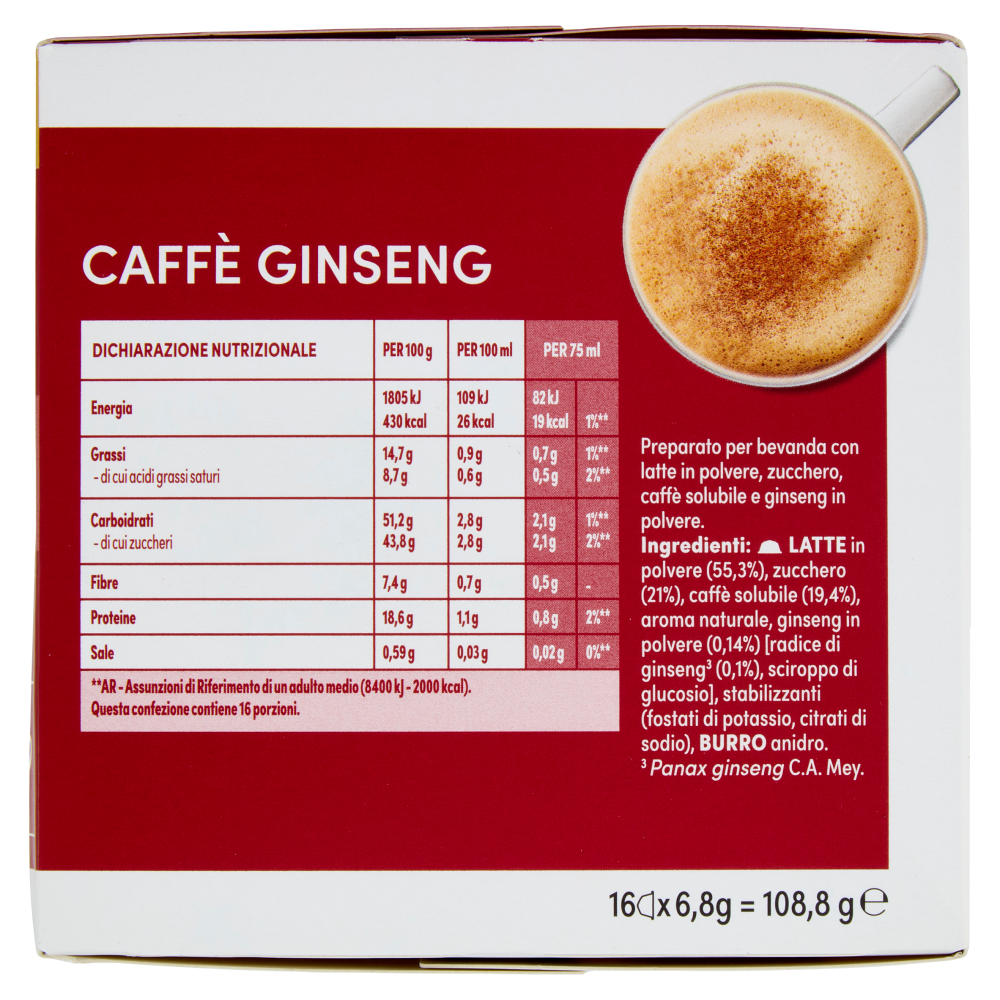 NESCAFÉ DOLCE GUSTO Caffè Ginseng 16 capsule 108,8g