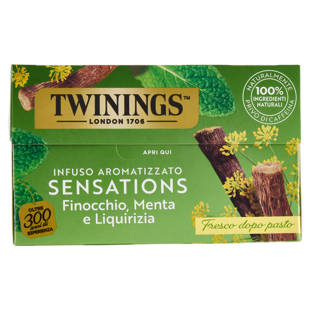 Twinings Finocchio, Menta e Liquirizia Infuso Sensations 20 filtri 40 g