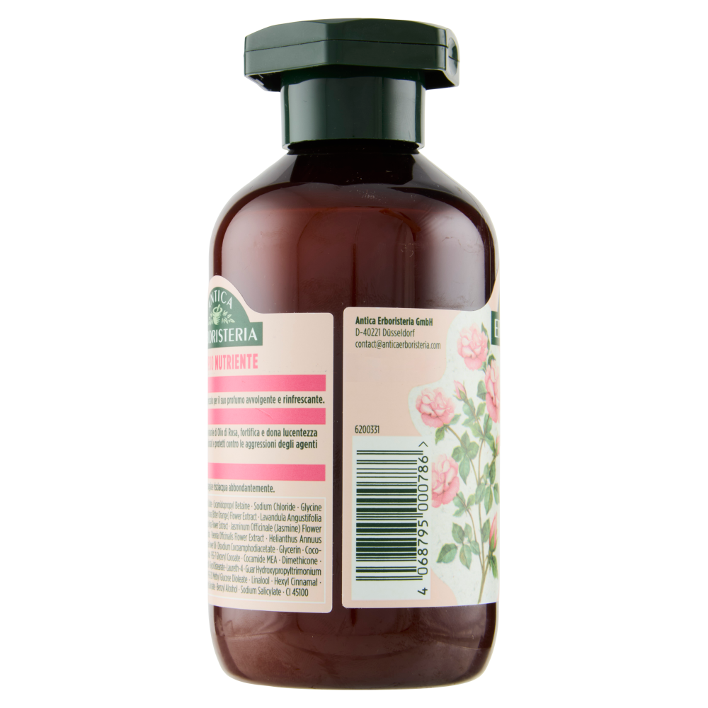 Antica Erboristeria Shampoo Nutriente al profumo di Rosa Capelli secchi 250 ml