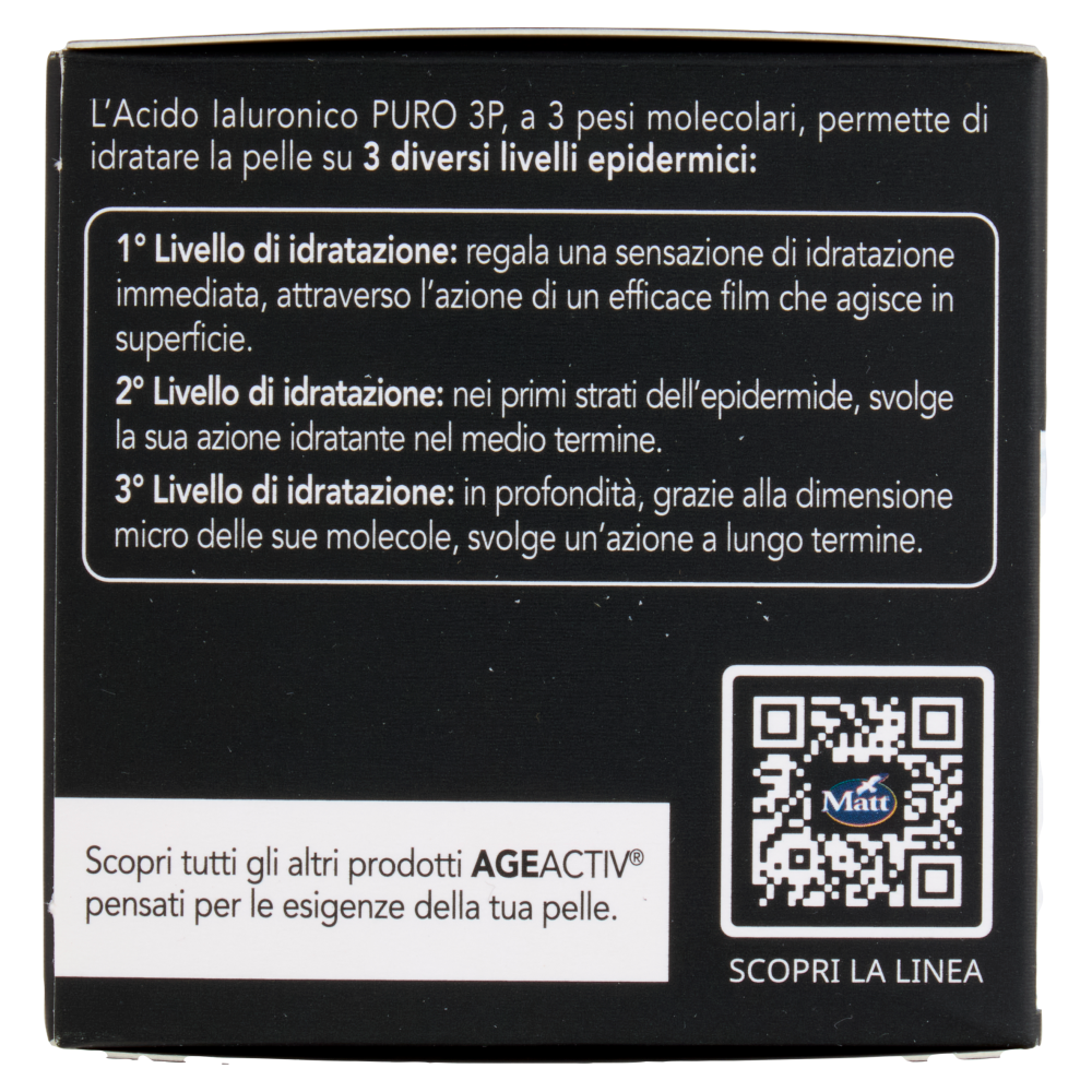 Matt Age Activ Hyaluron Filler Crema Giorno Viso e Collo SPF 15* Acido Ialuronico Puro 3P 50 ml